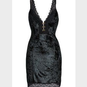 Free People Wait for It Velvet Minidress